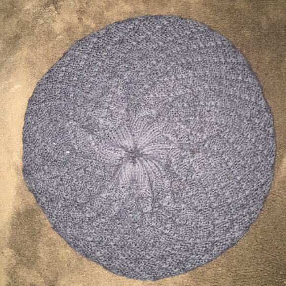 Black Knit Cotton Hat Beanie M/L - Picture 1 of 3